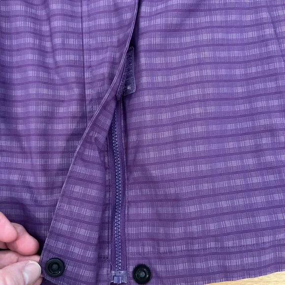 Tri Mountain Lightweight Jacket Women's Size Large Purple Gray Plaid EUC - Picture 10 of 11